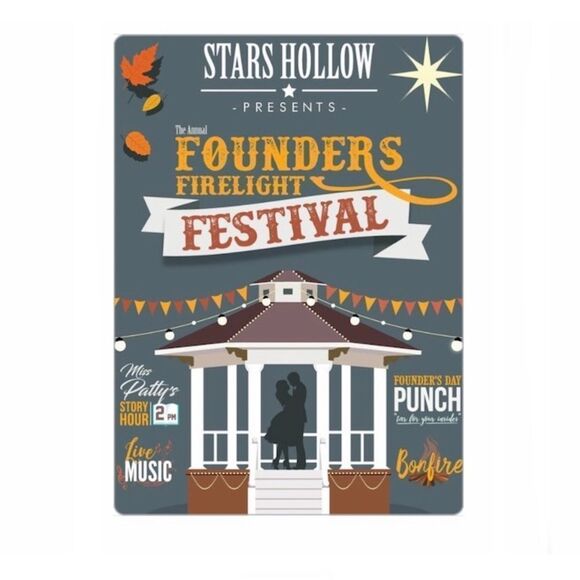 COPY - Gilmore Girls Stars Hollow Magnet - Picture 1 of 5